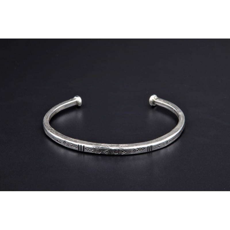 Hammered Silver Bracelet B61